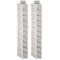 mDesign Soft 10 Shelf Fabric Closet Hanging Storage Unit, 2 Pack